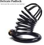 Hotsvibe Steel Metal Male Cock Cage with 3 Different Sized Rings & 3 Keys Male Chastity Device Locked Cage - Image 4
