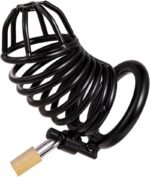 Hotsvibe Steel Metal Male Cock Cage with 3 Different Sized Rings & 3 Keys Male Chastity Device Locked Cage - Image 7