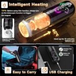 Hotsvibe Upgrade 5 in 1 Heating Male Masturbator Penis Pump with 10 Vibrating & Licking 7 Thrusting & 5 Sucking Modes - Image 5