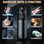 Hotsvibe Upgrade 5 in 1 Heating Male Masturbator Penis Pump with 10 Vibrating & Licking 7 Thrusting & 5 Sucking Modes - Image 6