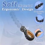 Hotsvibe Vibrating Anal Beads Butt Plug with 10 Vibrations Silicone Anal Beads with Pull Ring Design Anal Toy - Image 3
