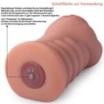 Hotsvibe Vibrating Pocket Pussy with 10 Vibrations Realistic 3D Texture Pocket Pussy for Men - Image 8