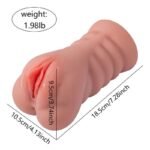 Hotsvibe Vibrating Pocket Pussy with 10 Vibrations Realistic 3D Texture Pocket Pussy for Men - Image 9
