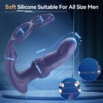 Hotsvibe Vibrator Plug Prostate Stimulator with Ring, 7 Modes Prostate Massager with App & Remote Control - Image 8