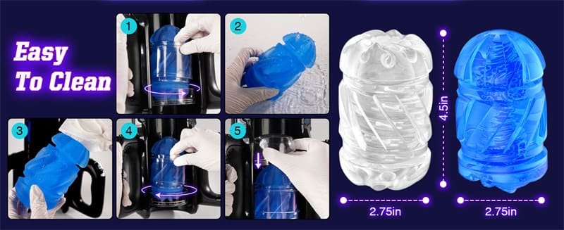 LETEN Cannon King Pro Automatic Male Masturbator with 12cm Long Piston & 12times/s Thrusting with Phone Holder