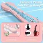 Light Pink Anal Douche Dottle Anal Enema Bulb with 5 Spouts Anti Back-Flow Anal Douche for Men Women - Image 2