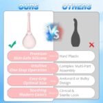 Light Pink Anal Douche Dottle Anal Enema Bulb with 5 Spouts Anti Back-Flow Anal Douche for Men Women - Image 5