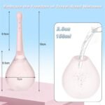 Light Pink Anal Douche Dottle Anal Enema Bulb with 5 Spouts Anti Back-Flow Anal Douche for Men Women - Image 6