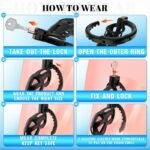 Lightweight Sissy Chastity Cage Devices with 8 Adjustable Cock Rings and Invisible Lock Male Chastity Cage - Image 5