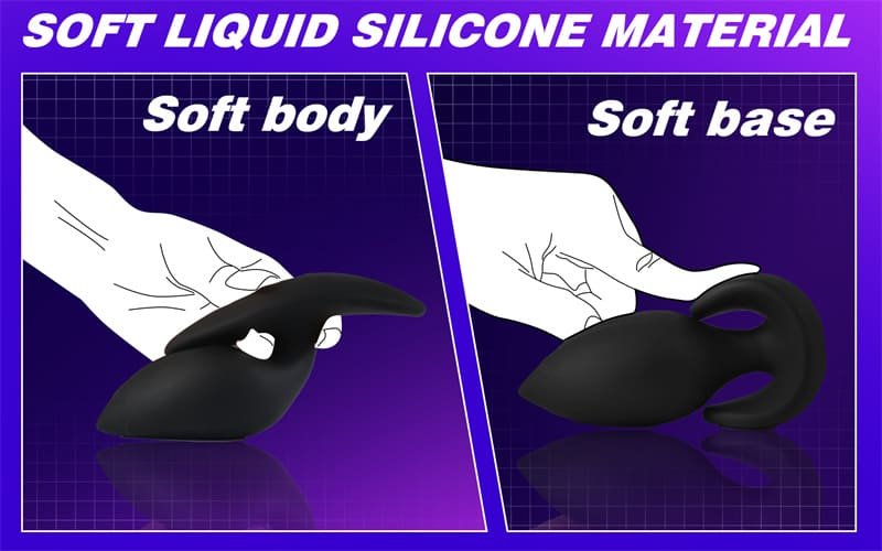 Magnetic Inflatable Butt Plug with Rolling Steel Ball Safe T Base Silicone Butt Plug Wearable Inflatable Dildo 17