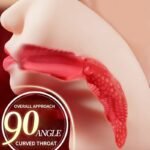 MizzZee - EIMI FUKADA Realistic Mouth Pocket Pussy 90° Bend Deep Throat 3D Textured Realistic Oral Sex Masturbator - Image 2