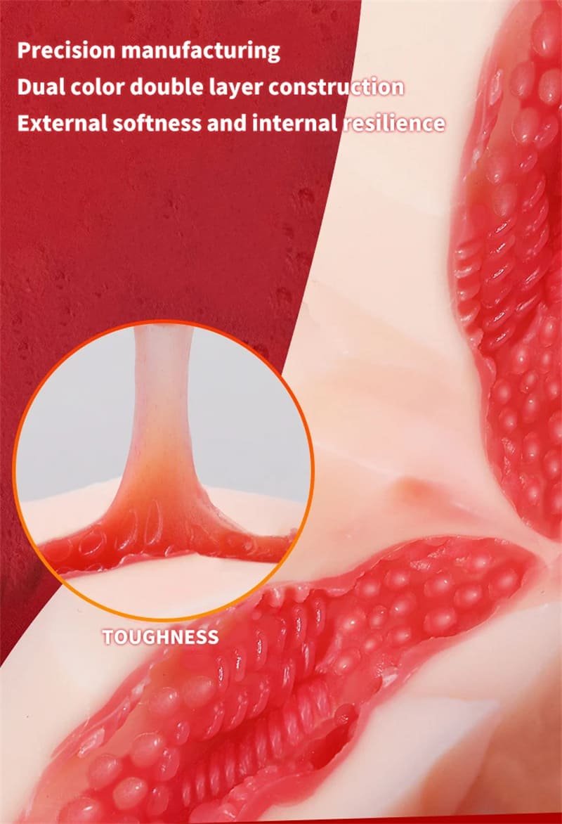 MizzZee EIMI FUKADA Realistic Mouth Pocket Pussy 90° Bend Deep Throat 3D Textured Realistic Oral Sex Masturbator 8