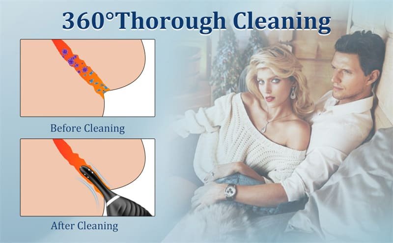 Mr.heer Automatic Anal Douche, 9 Holes Electric Enema with 5 Speeds Anti Backflow Anal Enema Cleaner Douches