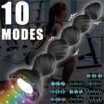 Rose Vibrating Anal Beads with 10 Vibrating Modes APP Silicone Luminous Anal Vibrator with Remote Control - Image 3