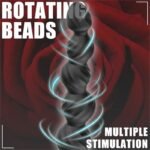 Rose Vibrating Anal Beads with 10 Vibrating Modes APP Silicone Luminous Anal Vibrator with Remote Control - Image 6