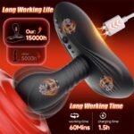 TARO-3 Prostate Massager Grinder Vibrators with 9 Rotating & Vibrating Grinding Anal Dildo Anal Toys - Image 8