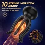 Tentacle Shaped Male Masturbator Penis Vibrator with 10 Vibrating 360° Wrapping for Glans Clit Nipple Stimulation - Image 2