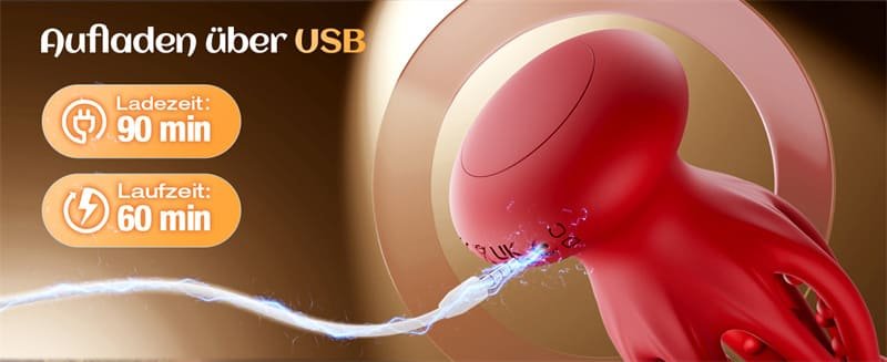 Tentacle Shaped Male Masturbator Penis Vibrator with 10 Vibrations Glans Trainer 360° Tentacle Wrap Male Stroker