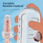 Transparent Pocket Pussy with 7.5in Depth Soft and Fleshy Texture Penis Training Masturbators Pocket Vagina - Image 4