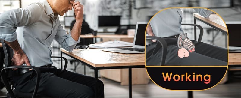 Updaged Male Chastity Device Cock Cage with 3 Different Sized Rings 3 Keys Large Metal Chastity Cage 12