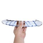 10 Inch Blue Swirl Glass Double-Ended Dildo, Hotsvibe Huge Crystal Glass Dildo Pleasure Sex Toy for Men Women