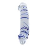 10 Inch Blue Swirl Glass Double-Ended Dildo, Hotsvibe Huge Crystal Glass Dildo Pleasure Sex Toy for Men Women - Image 3