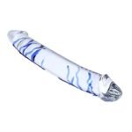 10 Inch Blue Swirl Glass Double-Ended Dildo, Hotsvibe Huge Crystal Glass Dildo Pleasure Sex Toy for Men Women - Image 5