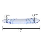 10 Inch Blue Swirl Glass Double-Ended Dildo, Hotsvibe Huge Crystal Glass Dildo Pleasure Sex Toy for Men Women - Image 6