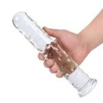 10.6 Inch Large Dotted Glass Dildo, Hotsvibe Crystal G-spot Stimulator Female Masturbation Sex Pleasure Wand - Image 2