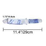11.4 Inch Large Blue Swirl Glass Dildo, Hotsvibe Crystal Glass Butt Plug Sex Toy for Women Lesbian Gay - Image 3