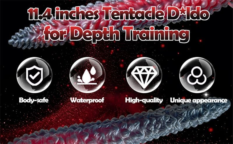11.4 inch Long Tentacle Dildo Hotsvibe Fantasy Anal Dildo Anal Toys with Suction Cup Silicone Monster Dildo 9