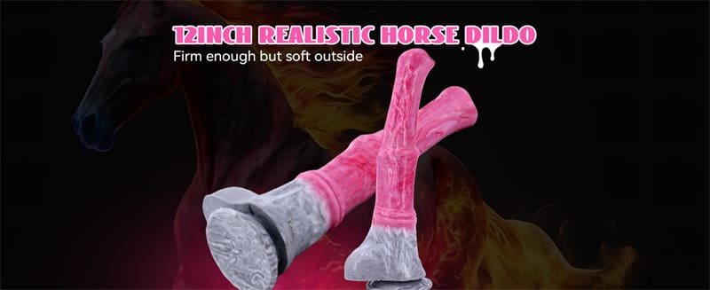 12 Inch Realistic Horse Dildo Long Squirting Dildo with Suction Cup Thick Dildos Anal Sex Toy for Men Gay Women 7
