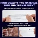 2 Pcs Open Type Reusable Penis Extender Sleeve Enlarge - Soft Stretch Cock Girth Enhancer Sleeve Enlargement - Image 4