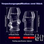 2 Pcs Open Type Reusable Penis Extender Sleeve Enlarge - Soft Stretch Cock Girth Enhancer Sleeve Enlargement - Image 7