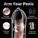 2 Pcs Reusable Penis Extender Sleeve Enlarge - Soft Stretch Cock Girth Enhancer Sleeve Enlargement - Closed Type - Image 5