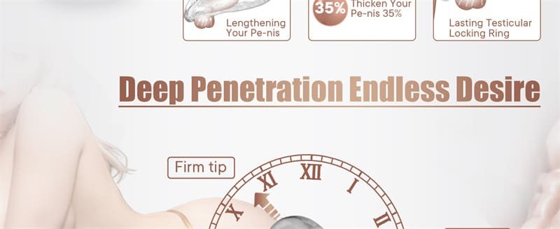 3 Sizes Clear Penis Sleeve Extender for Men Soft Silicone Cock Sleeve Set Reusable Penis Extension Girth Enhancer