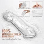 3 Sizes Clear Penis Sleeve Extender for Men Soft Silicone Cock Sleeve Set Reusable Penis Extension Girth Enhancer - Image 5