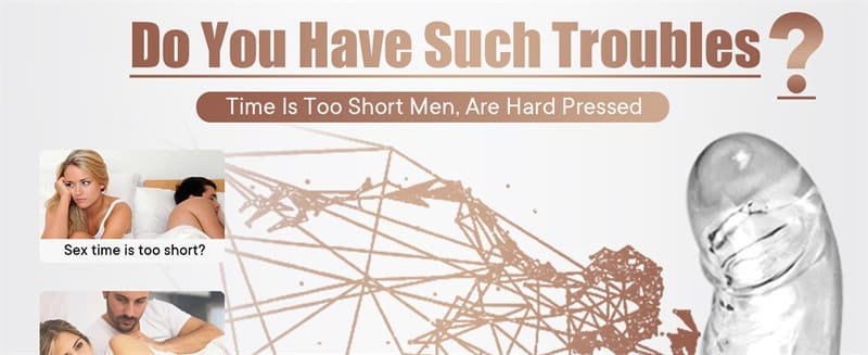 3 Sizes Clear Penis Sleeve Extender for Men Soft Silicone Cock Sleeve Set Reusable Penis Extension Girth Enhancer