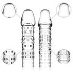 4 Pack Reusable Penis Sleeves Clear Penis Extender Sex Toy for Men Delay Ejaculation - Image 3