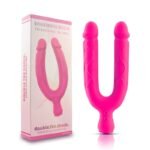 7 Inches Vibrating Double Ended Dildo Realistic Double Dildo for G-Spot Anal Vaginal Stimulation Sex Toys