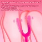 7 Inches Vibrating Double Ended Dildo Realistic Double Dildo for G-Spot Anal Vaginal Stimulation Sex Toys - Image 3