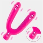 7 Inches Vibrating Double Ended Dildo Realistic Double Dildo for G-Spot Anal Vaginal Stimulation Sex Toys - Image 5