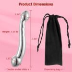 7.48 Inch Double Ended Metal Dildo Sex Toys Stainless Steel G-spot Massage Dildo for Adult Sex Game - Image 6
