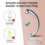 7.6 Inch Double Ended Metal Dildos for P-Spot Stimulator Anal Plug Dildo Sex Toy for Women Men - Image 10