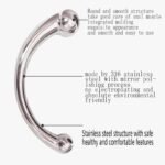 7.6 Inch Double Ended Metal Dildos for P-Spot Stimulator Anal Plug Dildo Sex Toy for Women Men - Image 3