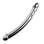 7.67 Inch Metal Dildo Butt Plug, Hotsvibe Metal Double Head Dildo for Men Women Lesbian Gay