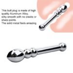 8.26 Inch Metal Anal Beads, Hotsvibe Double Ended Metal Dildo Prostate Massage Wand Sex Anal Plug - Image 2