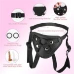 8.31 Inch Pink Strap on Dildo with Harness, Wearable Realistic Dildo with Strong Suction Cup Sex Toys for Women - Image 5