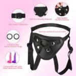 8.31 Inch Transparent Strap on Dildo with Harness, Wearable Realistic Dildo with Strong Suction Cup Sex Toys for Women - Image 4