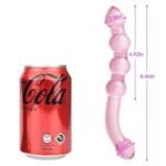 8.46 Inch Pink Glass Double-Ended Dildo with Beads Butt Plugs Crystal Glass Dildo Sex Toy for Women Lesbian - Image 7